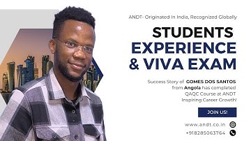 GOMES from Angola Shares Insights on ANDT Best NDT Institute | #ANDT #GulfJobs