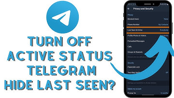 How to Turn Off Active Status on Telegram App? Hide Last Seen Status On Telegram Account on Android