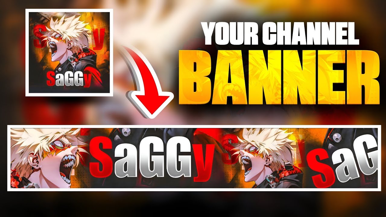 Make This Amazing YouTube Channel Banner Using Only Logo 🔥 - YouTube