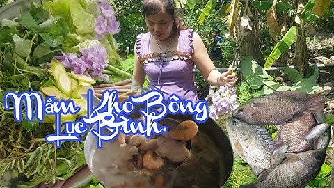 🔴Bông Lục Bình Chấm Với Mắm Kho.Hoa Đồng Cỏ Nội Làm No Lòng Người.Đặc Sản Miền Quê.