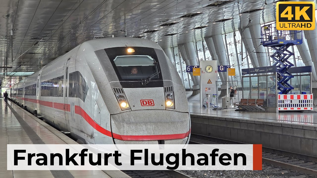 Frankfurt Flughafen Fernbahnhof 25.04.2025 - ICE-Knotenpunkt mit Schnellzügen & Tunnel-Feeling