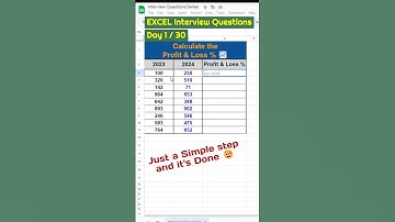 Excel Interview question Day 1/30 #excel #exceltips #excelformula #exceltricks #trending #viralvideo