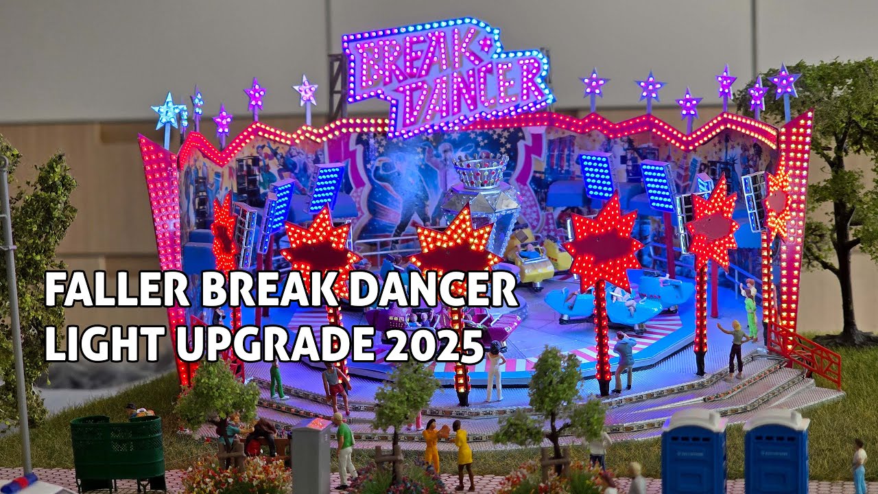 Faller Huss Break Dancer Pixel LED Update 2025 | H0 1:87 Kirmes | 4K