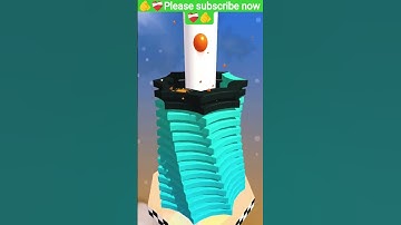 Stackball 🏀 gameplay 3D game 🎮 stack ball #gaming #basketballshorts