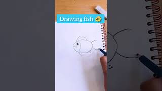 How to draw a fish 🐟طريقة رسم سمكة