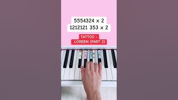 Thumbnail of Tattoo - Loreen (Part 2) (Piano tutorial) #easypianotutorial #pianobeginner #pianotutorial