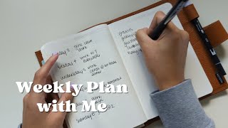 weekly plan with me | b6 Stalogy | minimal planner | minimalist planner | Nicole Makes Plans