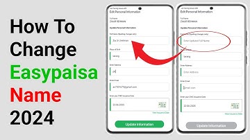 how to change easypaisa account name easypaisa account name change Karne Ka tarika