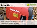 Honda Stromerzeuger EU 22i Generator ausführlich erklärt und vorgeführt