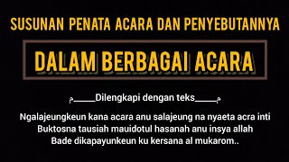 TEKS SUSUNAN ACARA POPULER DALAM PENGAJIAN RUTINAN  || MC SUNDA PEMBAWA ACARA