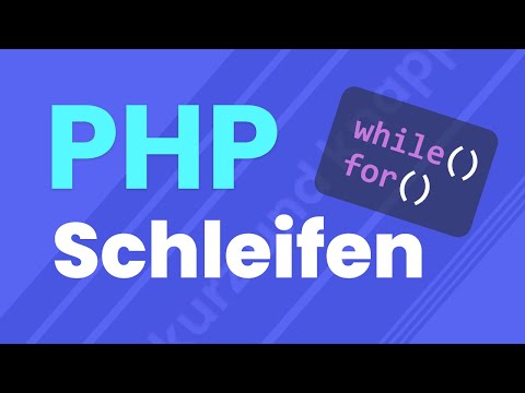 PHP Schleifen | for-, while-Schleife | PHP Tutorial Deutsch