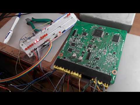 1997 Mitsubishi Legnum 1,8 GDI ECU bench test . Проверка на столе.