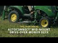 The Drive Over AutoConnect™ Mid-Mount Mower Deck Feature | John Deere Compact Tractors