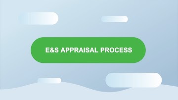 ESMS Primer Course - Video 6 - E&S Appraisal Process
