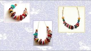 Detalles DIY : How to Make Retro Button Necklace - DIY Project Guía