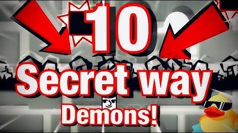 Geometry Dash | 100 FREE STARS | 10 secret way demons! (PATCHED)