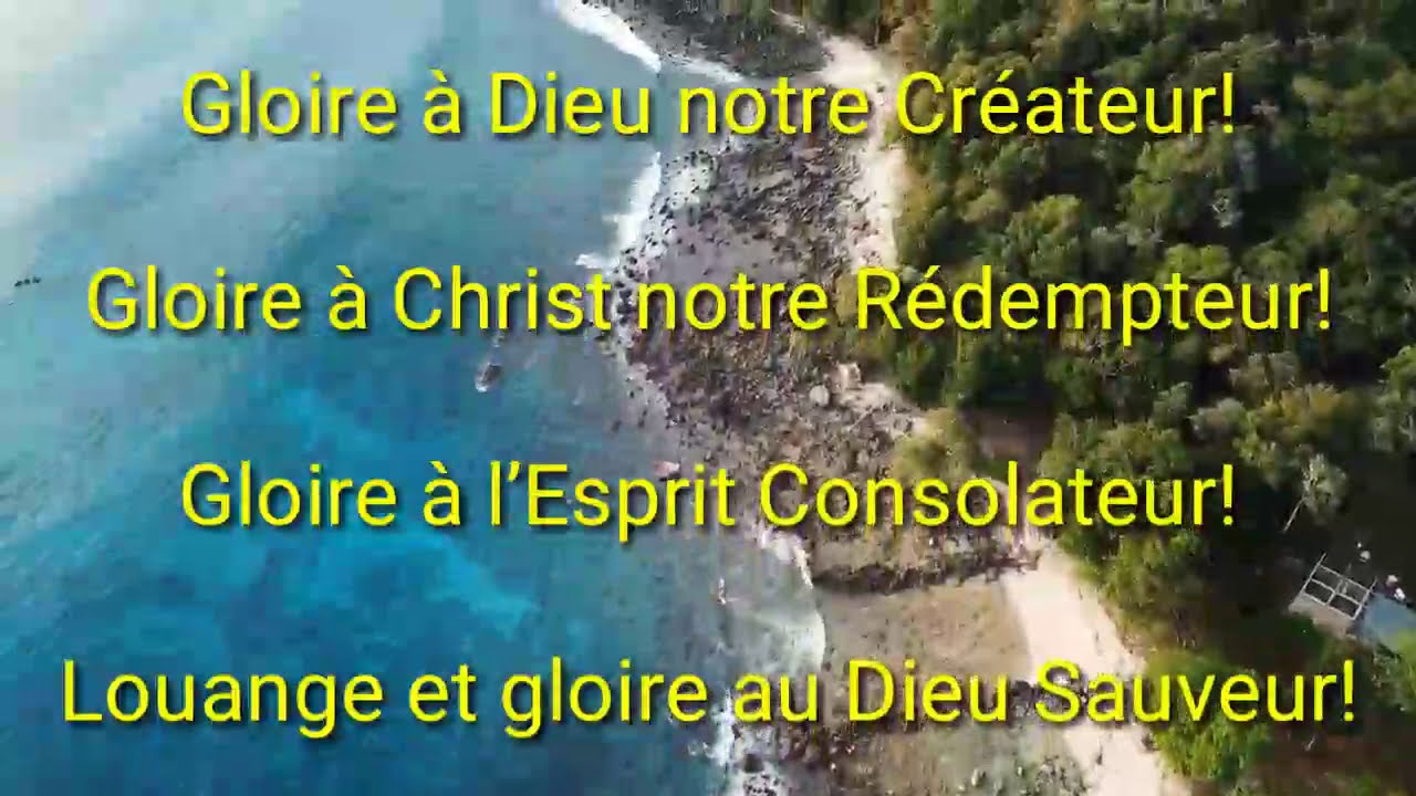 GLOIRE À DIEU NOTRE CRÉATEUR 1 Français chant d,espérance YouTube