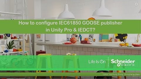 How to configure GOOSE publisher in Unity Pro