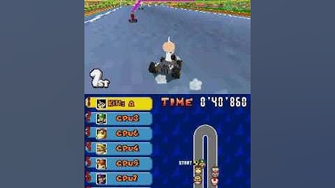 Mario Kart Double Dash Beta Baby Park Recreation in Mario Kart DS