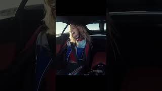 Gigi Hadid driving VS Lewis Hamilton Driving Amg Gtr. in 4k quality. #f1 #lewishamilton #mercedesamg