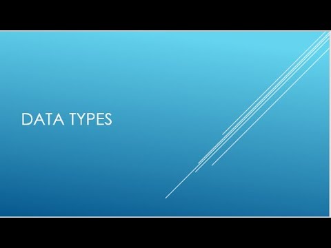 DATA TYPES |A LEVEL|COMPUTER SCIENCES