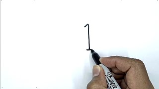 how to draw a candle easy step by step with number 1 drawing with number