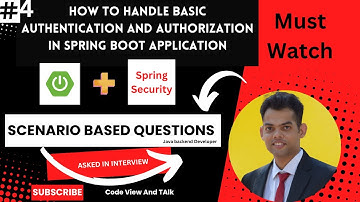 Implement Basic Authentication And Authorisation in Spring Boot Application Using Spring Security