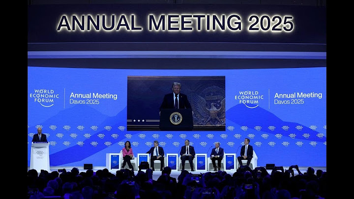 Trump addresses World Economic Forum in Davos remotely