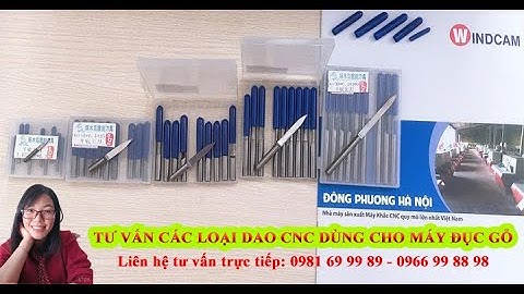Bài 2: Tư vấn mua dao khắc cnc dùng cho máy đục gỗ phù hợp vật liệu