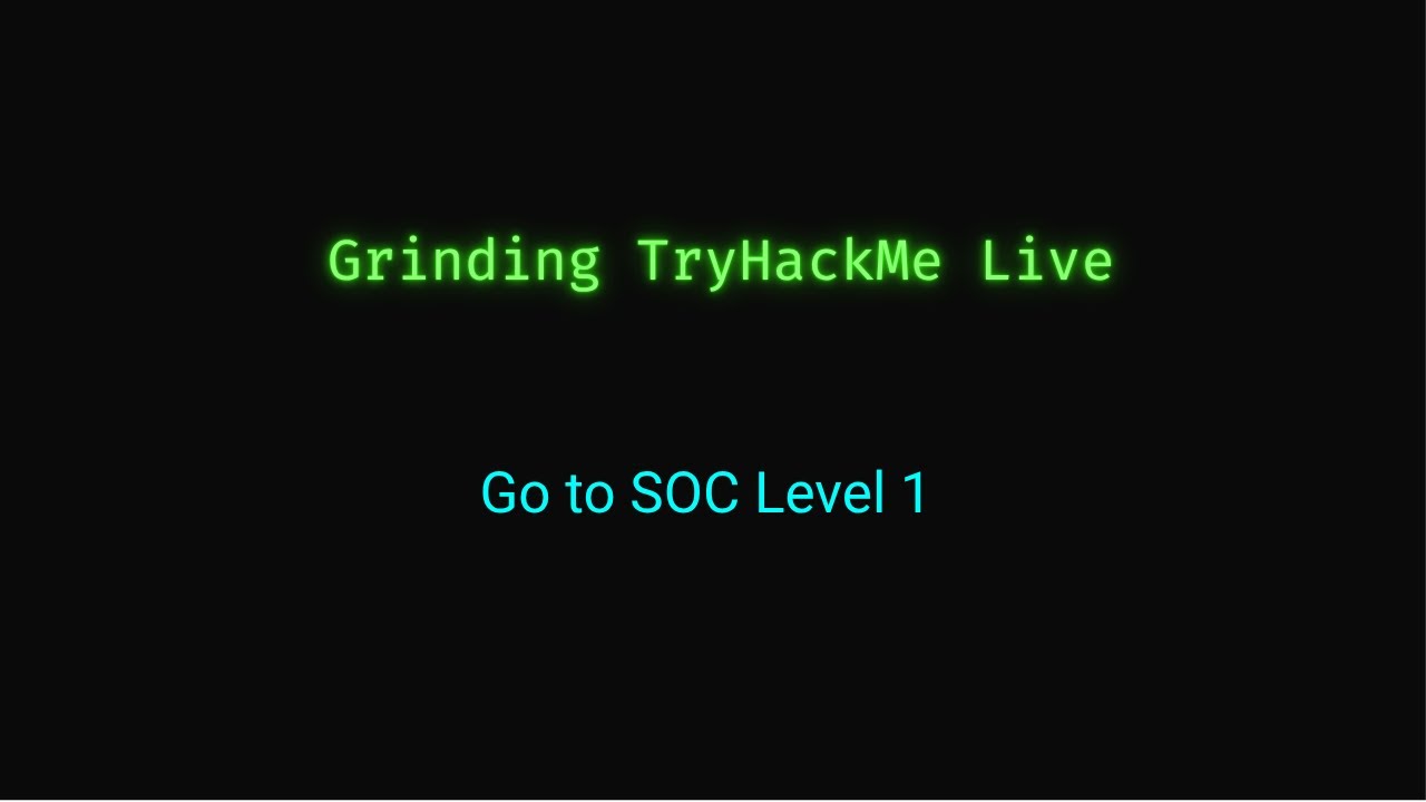 Grinding TryHackMe live! Detecting Web Shells. SOC Level 1 - YouTube