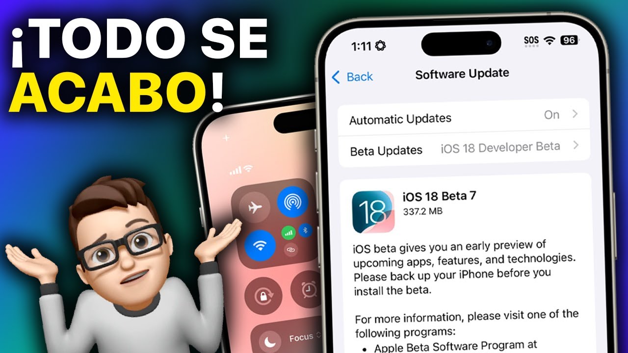 iOS 18 Beta 7 ¡ES COMO UNA RC! Se ACABARON Las BETAS - YouTube