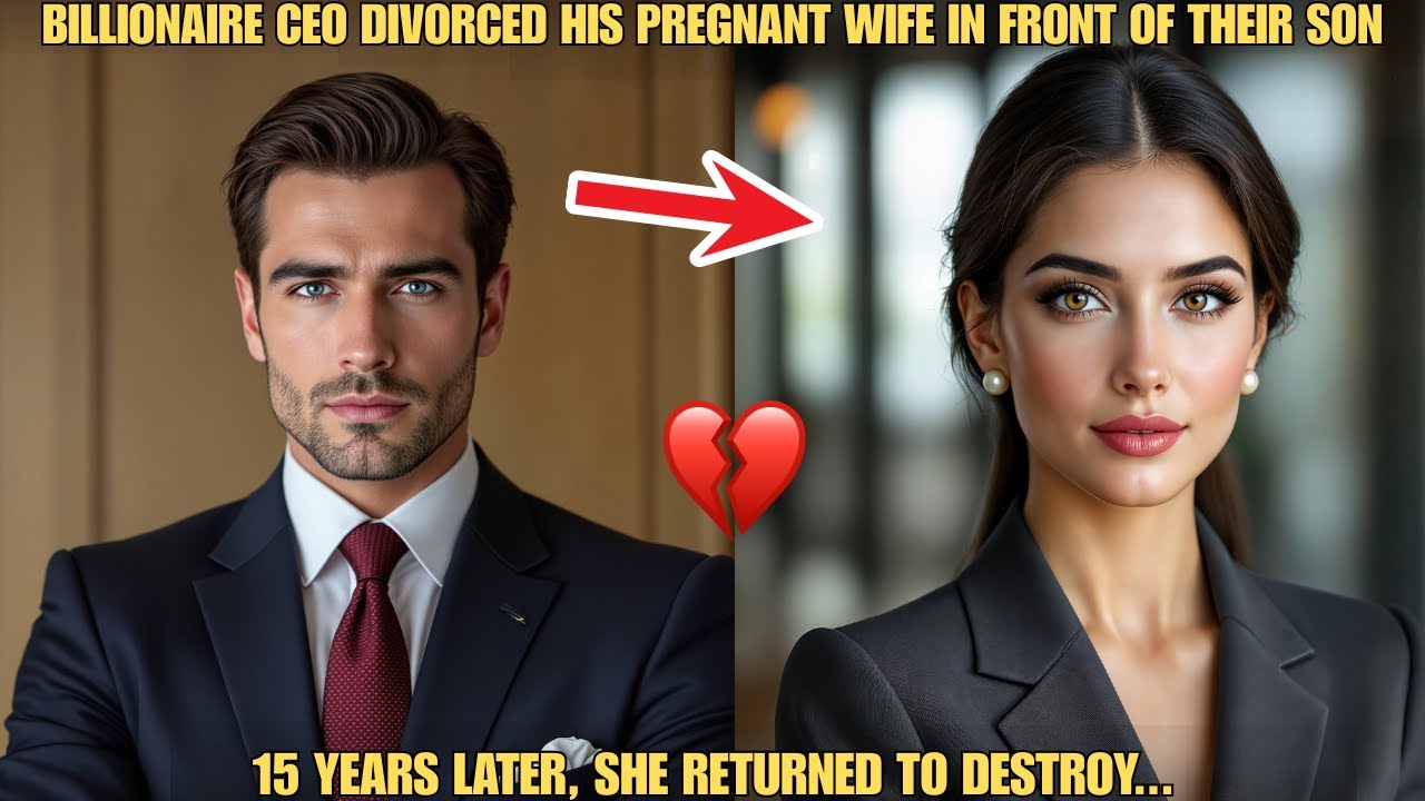 BILLIONAIRE CEO DIVORCED HIS PREGNANT WIFE IN FRONT OF THEIR SON; 15 YEARS LATER, SHE RETURNED TO...