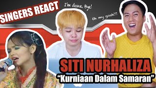 SINGERS REACT to Siti Nurhaliza  Kurniaan Dalam Samaran