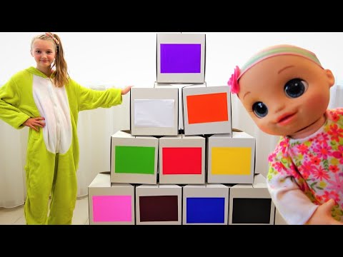 Polina learn colors with baby Alive - Super Polina