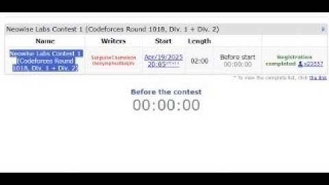 Neowise Labs Contest 1 (Codeforces Round 1018, Div. 1 + Div. 2)  free https://t.me/codingSoln_ss