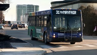 Ride On MCTS 2022 Gillig BRT 6220 On Rt 31 State - Highland to 5th Street/Clybourn St