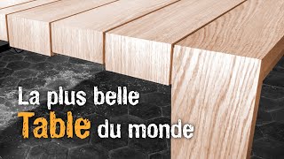 Fabriquer LA PLUS BELLE TABLE DU MONDE en bois massif ❤ ?