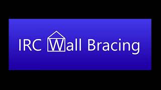 IRC Wall Bracing