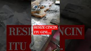 Resize cincin perak, resize cincin alpaka prosesnya sama ,mengecilkan cincin, membesarkan #shorts