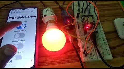 ESP32 Relay Module – Control AC Appliances with Web Server