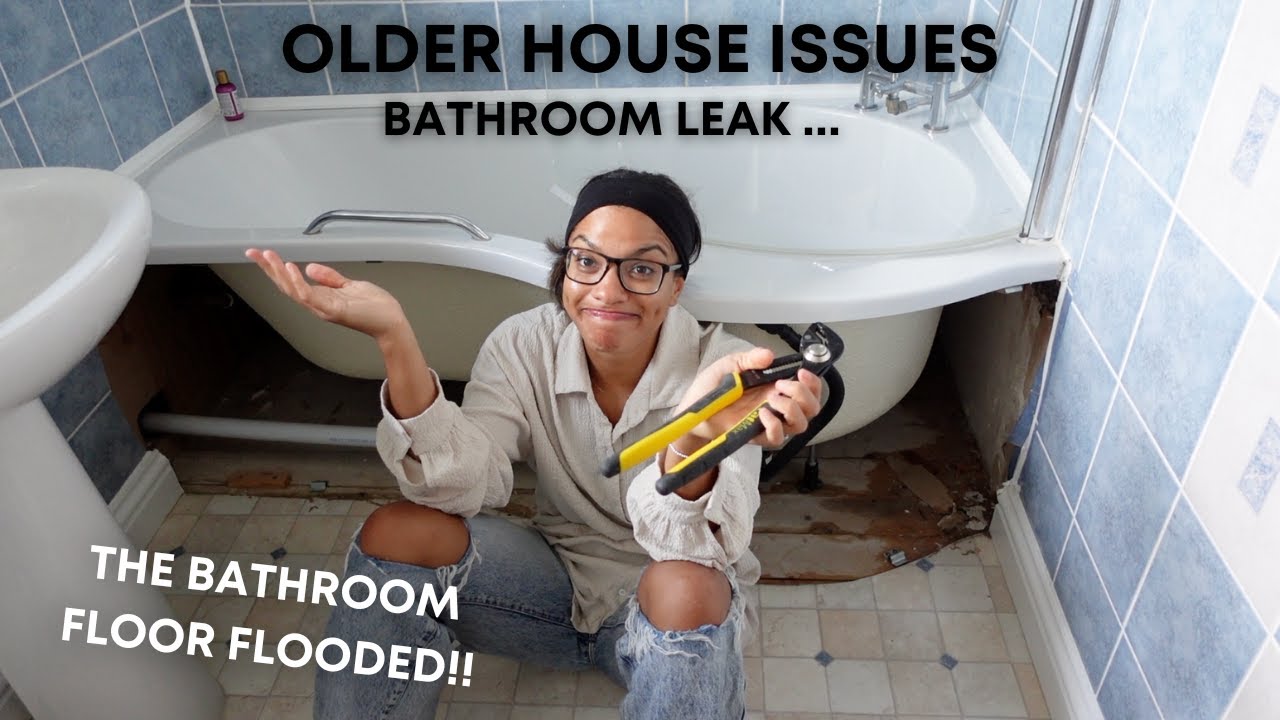Problems ALREADY?! Fixing a bathtub leak and plumbing in the washing