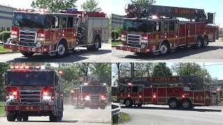 *AIRHORN* Indianapolis IN Fire Dept. *NEW* Ladder 44 & Engine 44 Responding