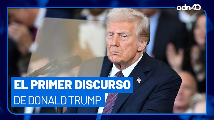 🚨¡Última Hora! Primer discurso de Donald Trump como presidente de Estados Unidos