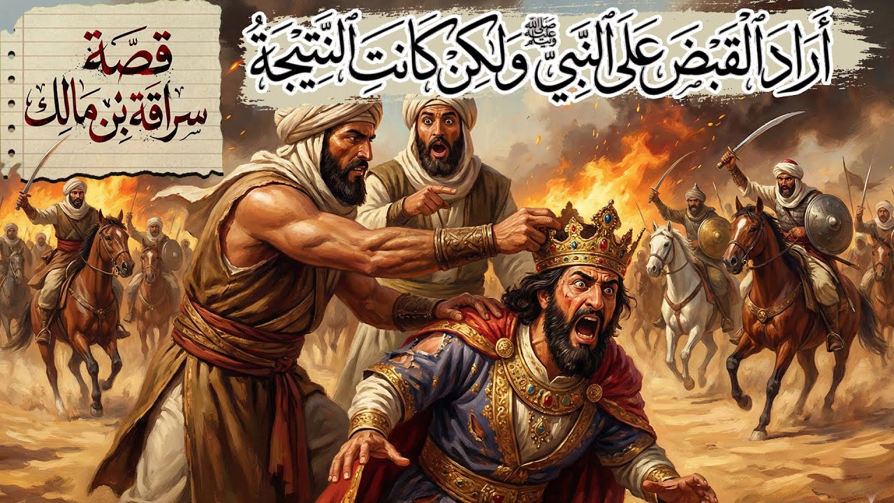 خرج ليفوز بـ 100 ناقة فعاد بوعد يزلزل عروش الفرس.. ماذا حدث في الصحراء؟ (كيف أسلم الصحابي سراقة)