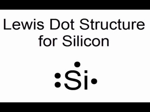 Lewis Dot Structure For Silicon Atom  Si