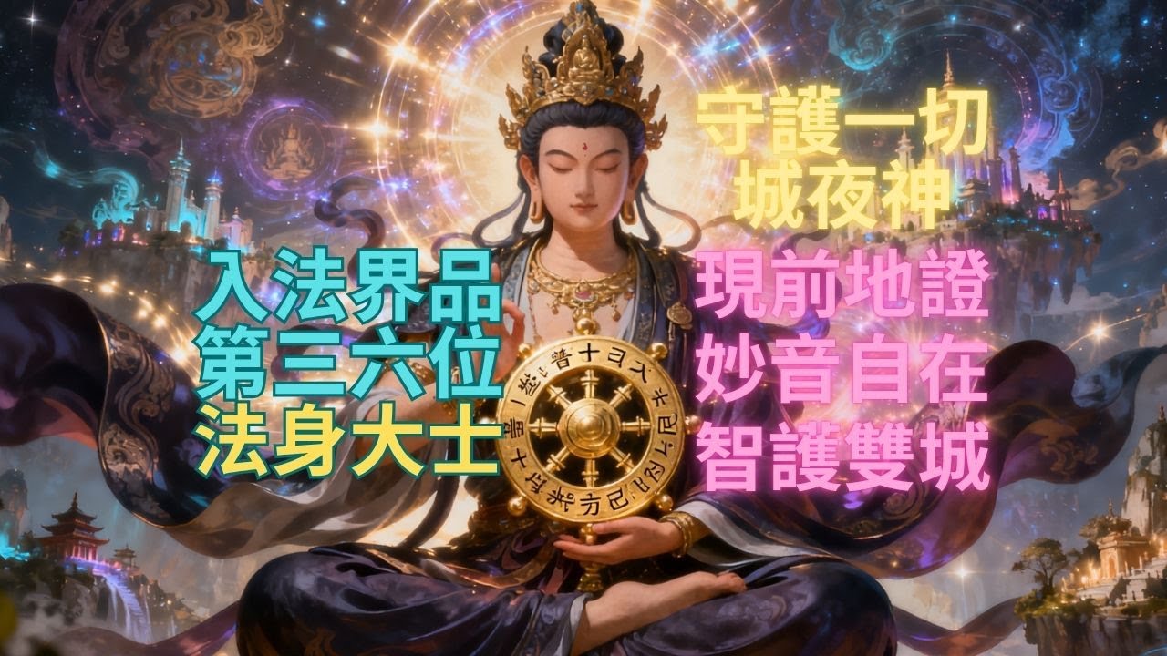 【華嚴經】十觀察法界智慧現，持陀羅尼護佛法，應根說法度眾生|守護一切城夜神|入法界品|佛子 - YouTube
