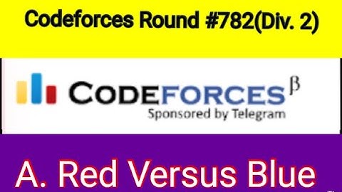 A. Red Versus Blue | Codeforces Round 782 (Div. 2)|1659A|Problem solving with CPP in Bangla Tutorial