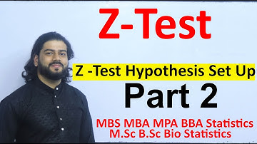 Hypothesis Part 2 Z test Step in Z test [Full Concept] MBS First Semester Statistics in Nepali
