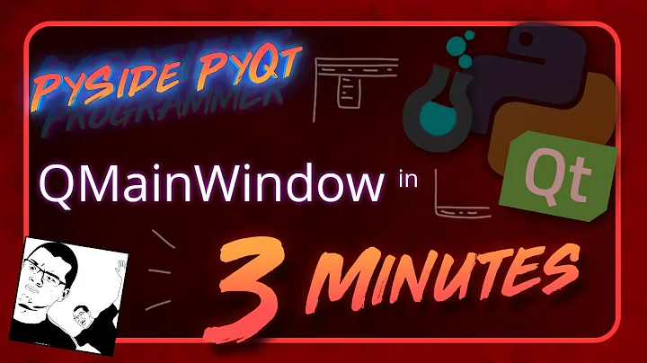PySide + PyQt | QMainWindow in 3 Minutes