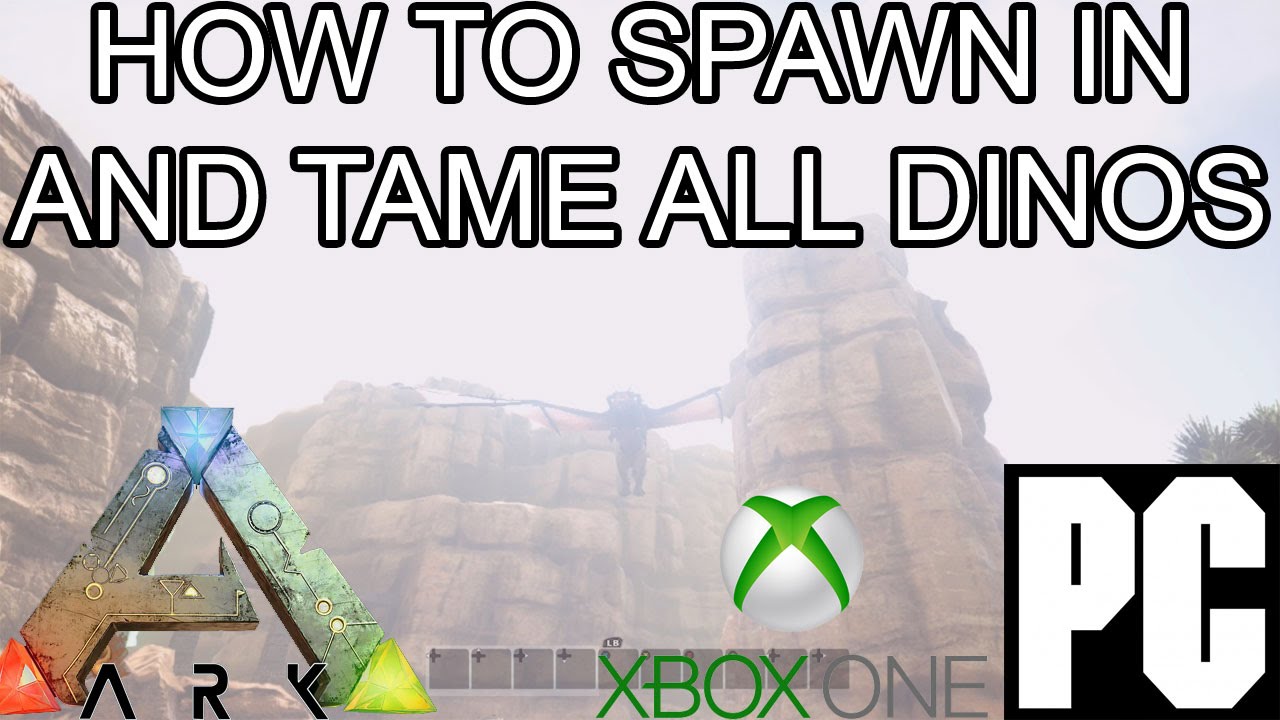 Ark Se How To Spawn In All Scorched Earth Dinos And Tame Xbox One Pc Console Commands Youtube